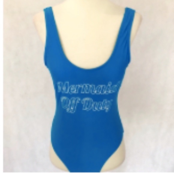 No Boundaries “Mermaid Off Duty” Swimsuit - Picture 3 of 5